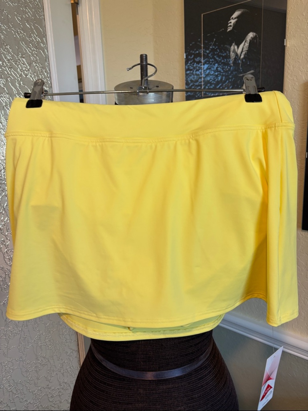 Lands end Lemon Yellow Women's swim  Skirt NWT size 10
